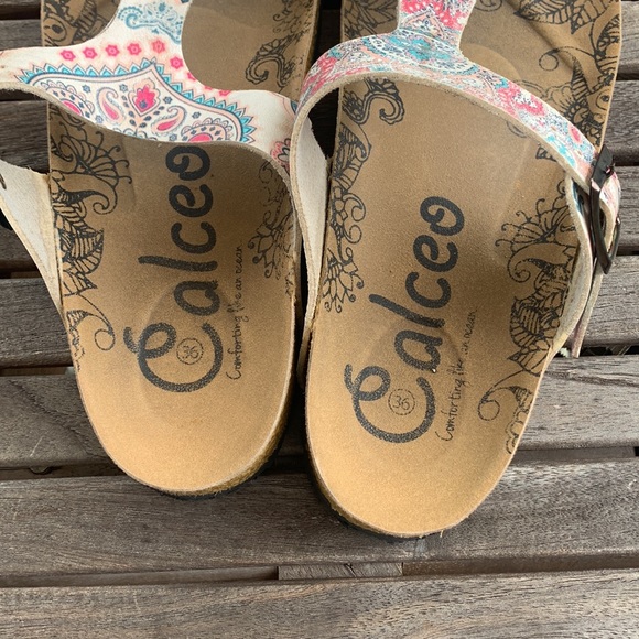 Calceo Women’s Size EU 36 US 6 Boho Thong Sandals Colorful - Picture 2 of 12